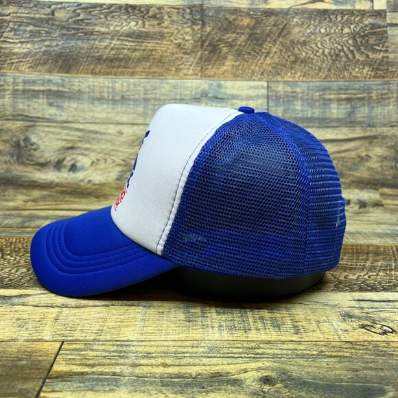 Chicago White Sox Mens Trucker Hat Blue Snapback Retro Logo Baseball Cap - Picture 3 of 7